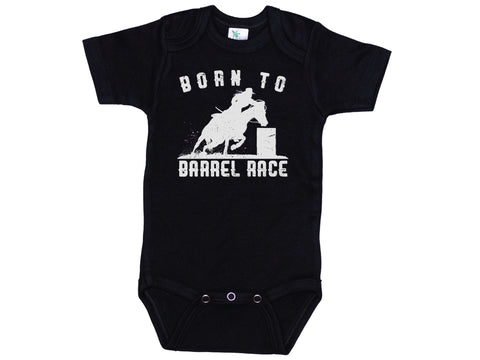 Born To Barrel Race Onesie®