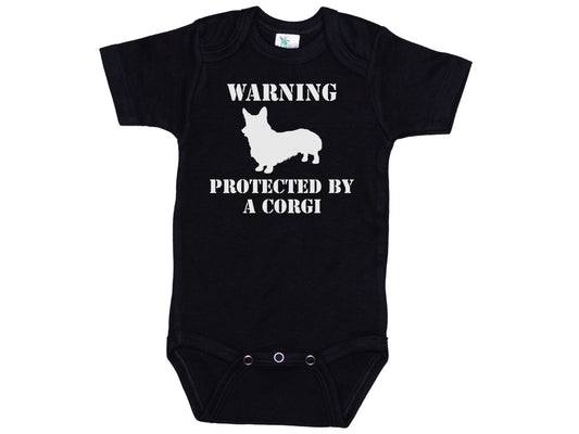 Warning Protected By A Corgi Onesie®