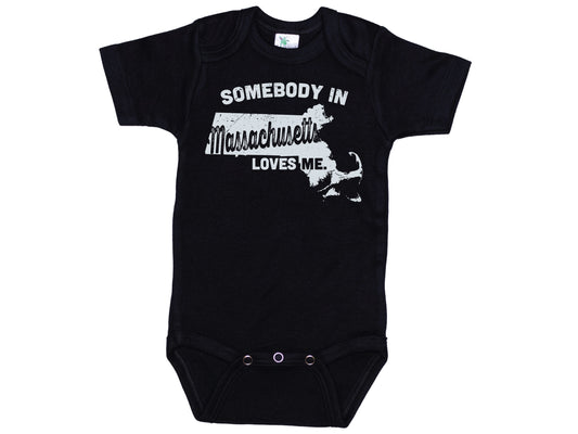 Somebody In Massachusetts Loves Me Onesie®