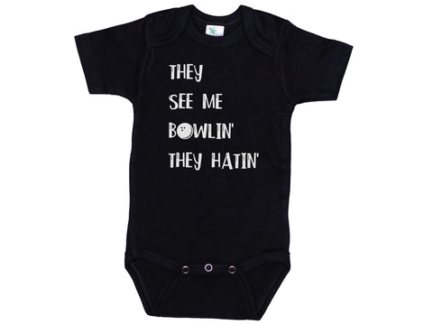 They See Me Bowling They Hatin' Onesie®