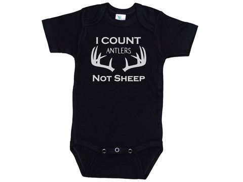 I Count Antlers Not Sheep Onesie®