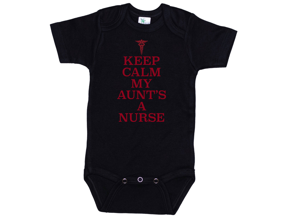 Keep Calm My Aunt's A Nurse Onesie®