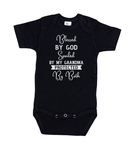 Blessed By God Spoiled By Grandma Onesie®