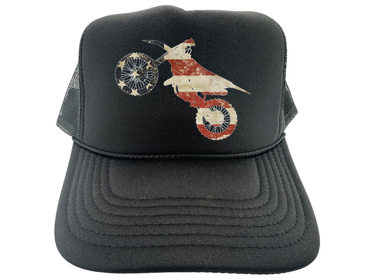 Dirt Bike Flag Hat