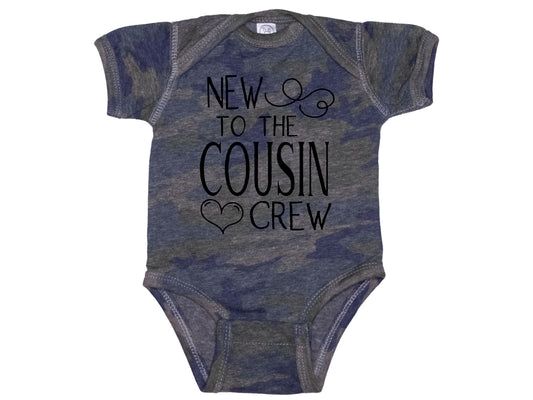 New To The Cousin Crew-Camo Onesie®