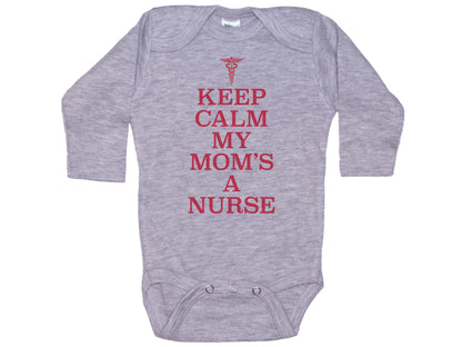 Keep Calm My Mom's A Nurse Onesie®
