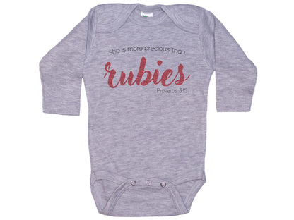 She Is More Precious Than Rubies Onesie®