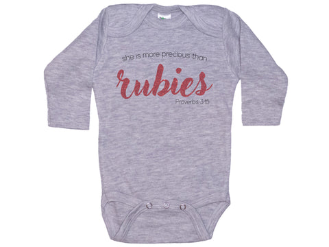 She Is More Precious Than Rubies Onesie®