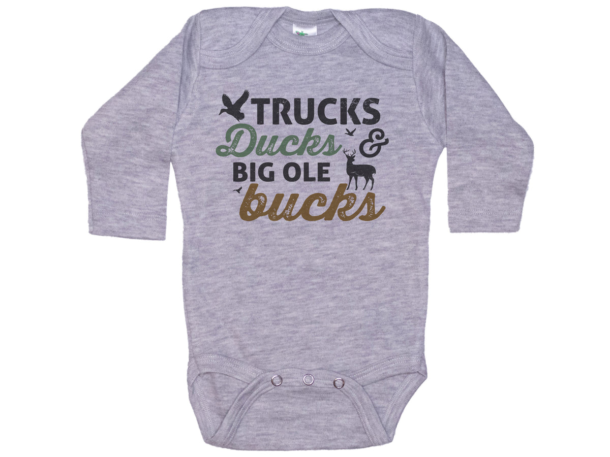 Trucks Ducks & Big Ole Bucks Onesie®
