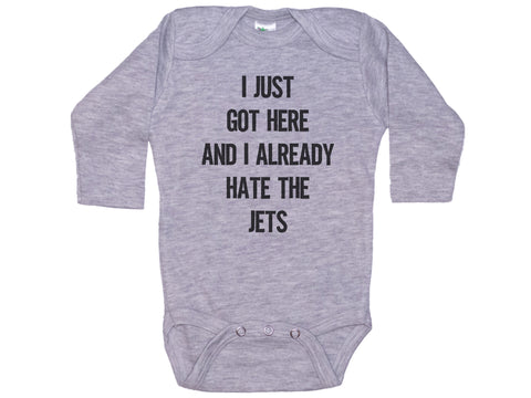 I Just Got Here And I Already Hate The Jets Onesie®