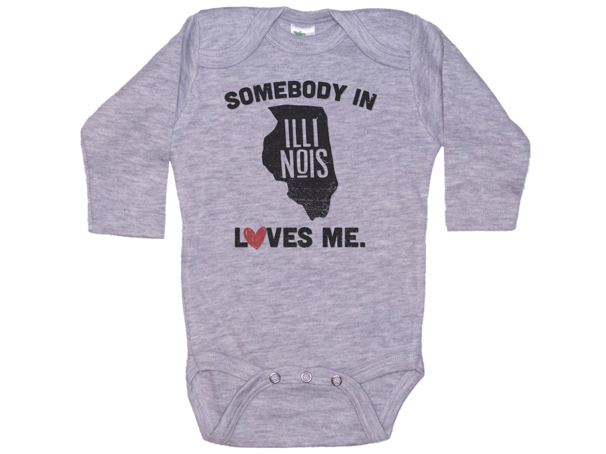 Somebody In Illinois Loves Me Onesie®