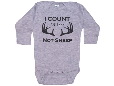 I Count Antlers Not Sheep Onesie®