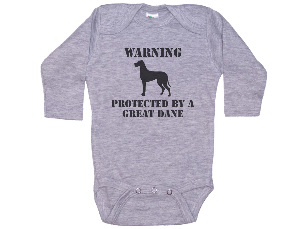 Warning Protected By Great Dane Onesie®