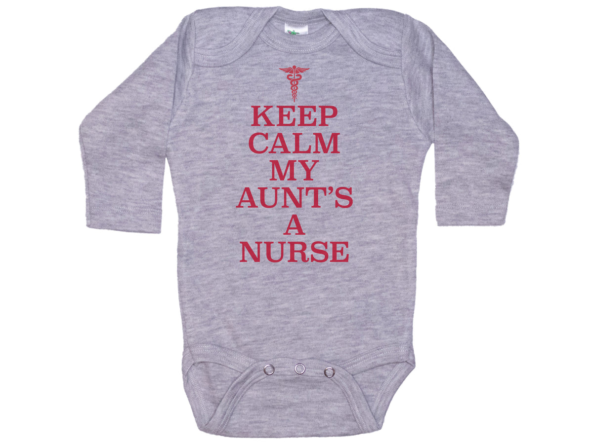 Keep Calm My Aunt's A Nurse Onesie®