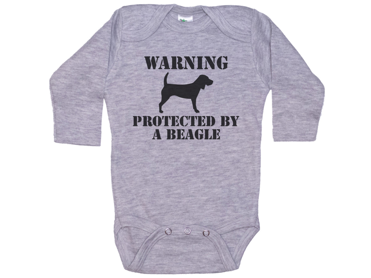 Warning Protected By A Beagle Onesie®