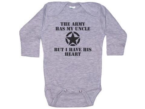 The Army Has My Uncle But I Have His Heart Onesie®
