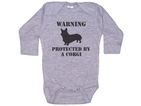 Warning Protected By A Corgi Onesie®