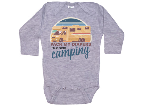 Pack My Diapers I'm Going Camping Onesie®