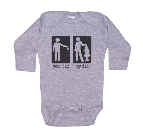 Your Dad My Dad Fishing Onesie®