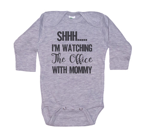 Shh I'm Watching The Office With Mommy Onesie®