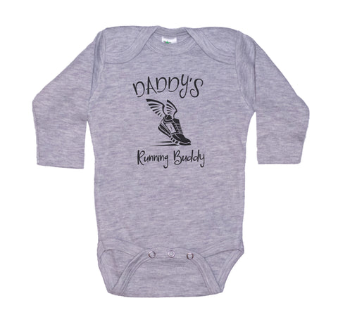 Daddy's Running Buddy Baby Onesie