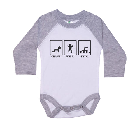 Crawl Walk Swim Onesie®