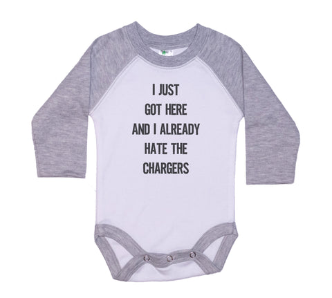 I Just Got Here And I Already Hate The Chargers Onesie®