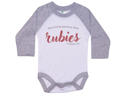 She Is More Precious Than Rubies Onesie®
