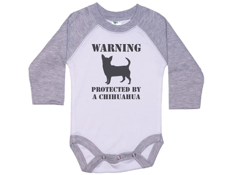Warning Protected By A Chihuahua Onesie®