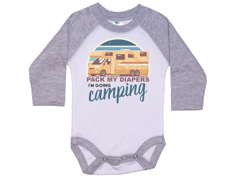 Pack My Diapers I'm Going Camping Onesie®