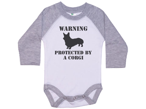 Warning Protected By A Corgi Onesie®