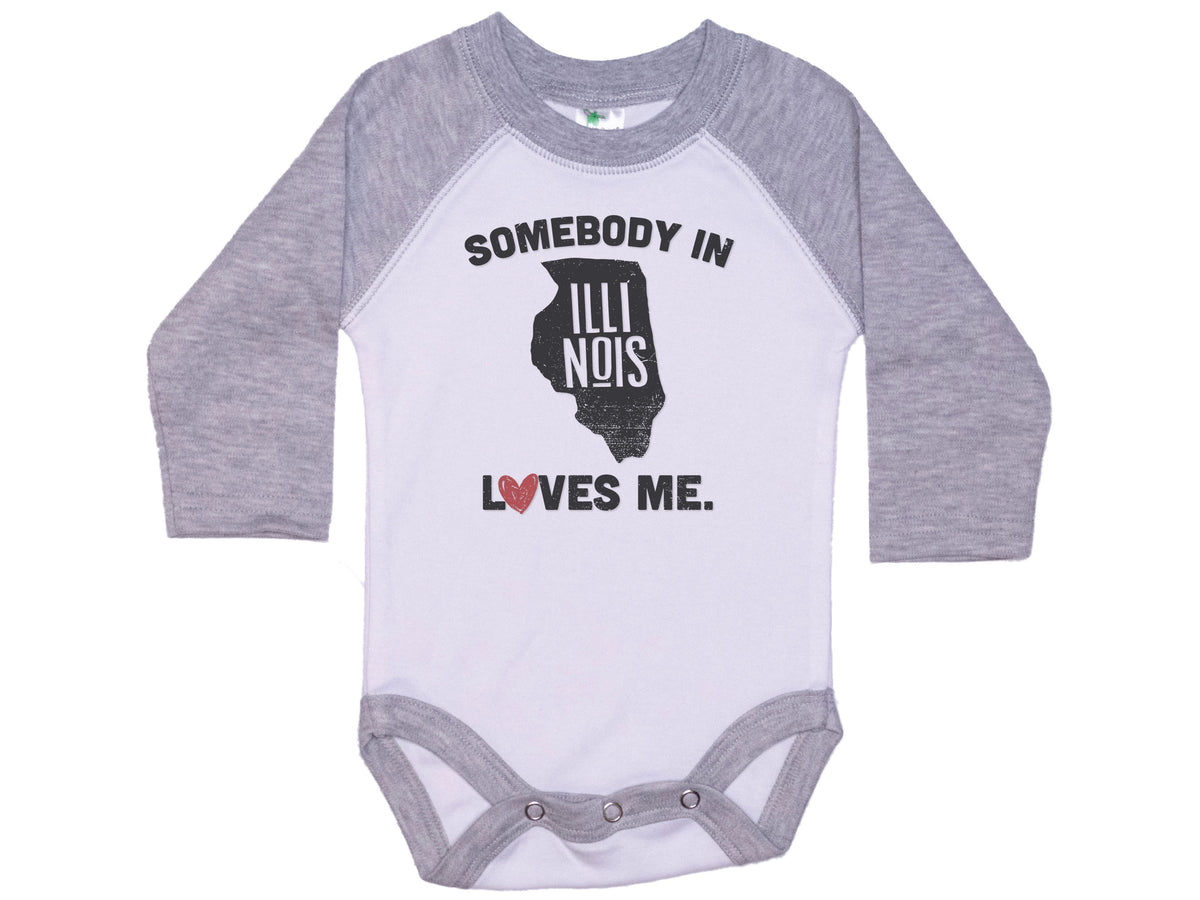 Somebody In Illinois Loves Me Onesie®