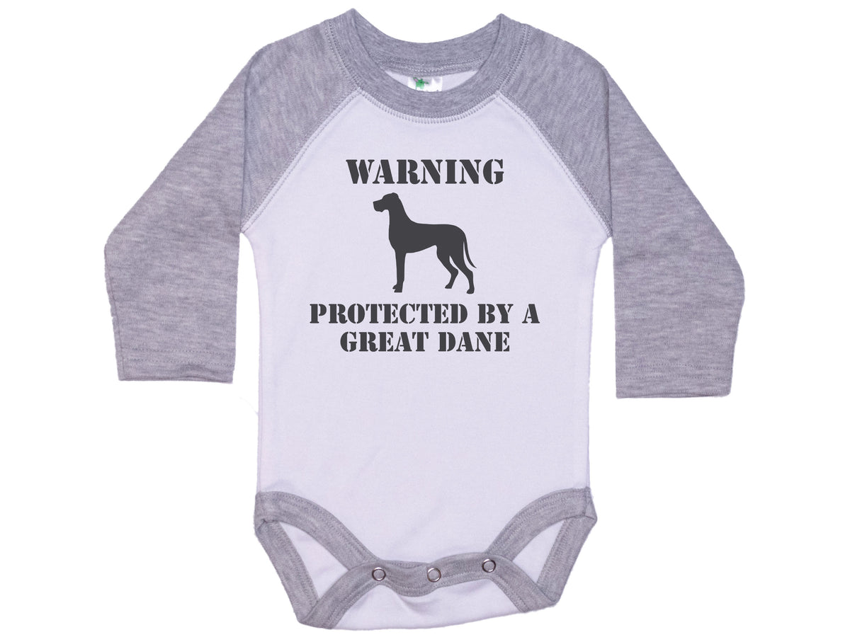 Warning Protected By Great Dane Onesie®