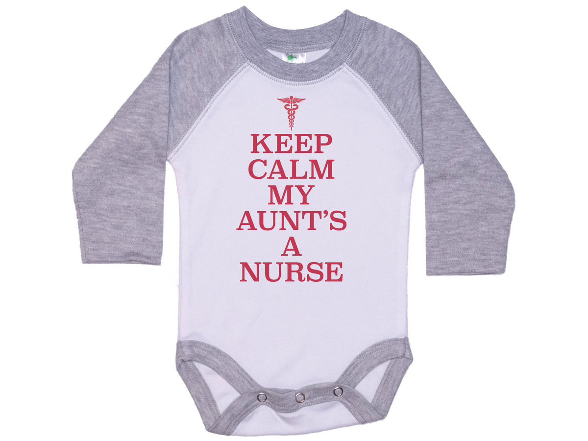 Keep Calm My Aunt's A Nurse Onesie®