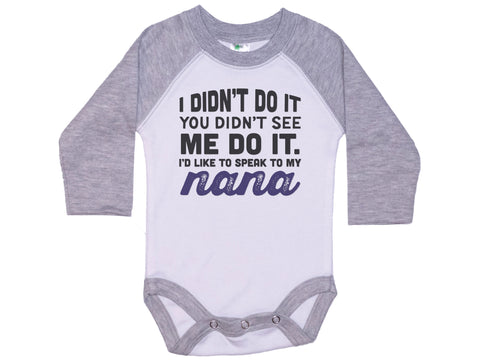 Speak To My Nana Onesie®