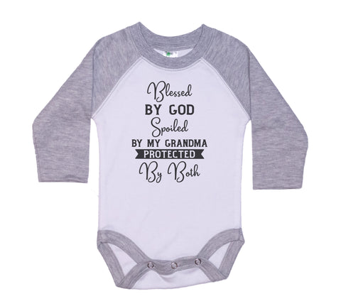 Blessed By God Spoiled By Grandma Onesie®