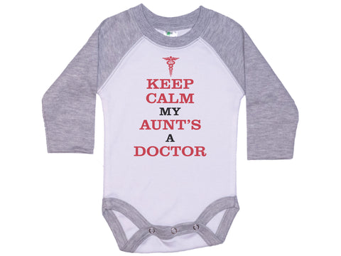 Keep Calm My Aunt's A Doctor Onesie®