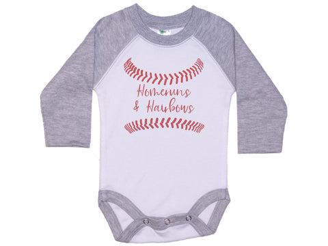 Homeruns And Hairbows Onesie