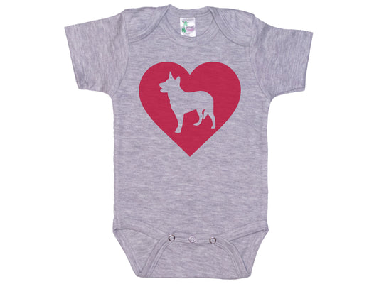 Blue Heeler Heart Onesie®