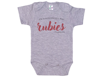 She Is More Precious Than Rubies Onesie®