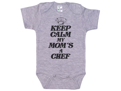 Keep Calm My Mom's A Chef Onesie®