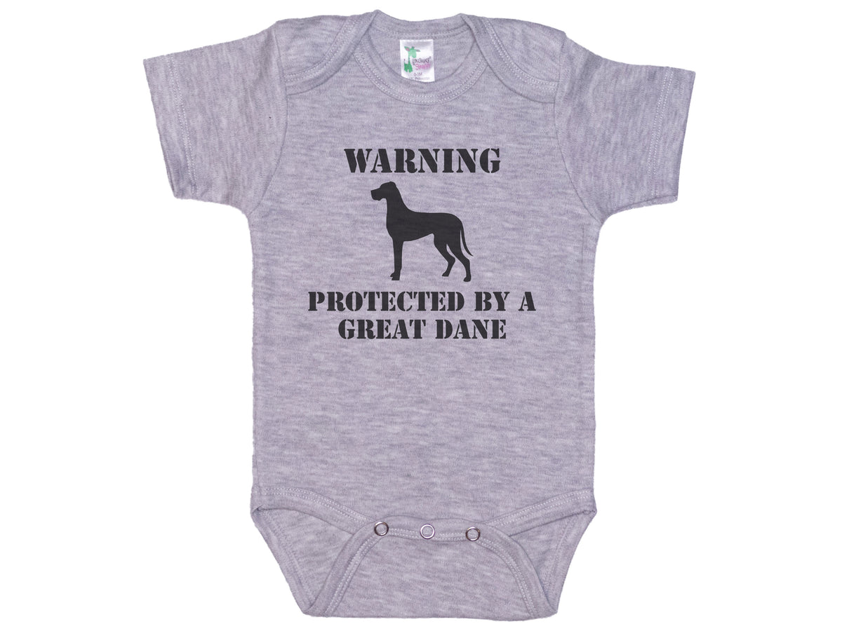 Warning Protected By Great Dane Onesie®