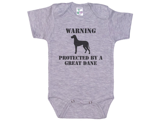 Warning Protected By Great Dane Onesie®