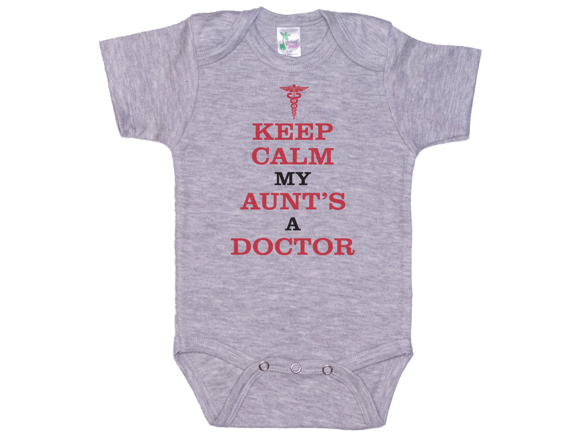 Keep Calm My Aunt's A Doctor Onesie®