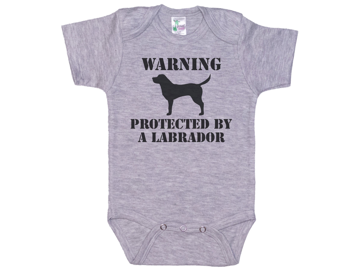 Warning Protected By A Lab Onesie®