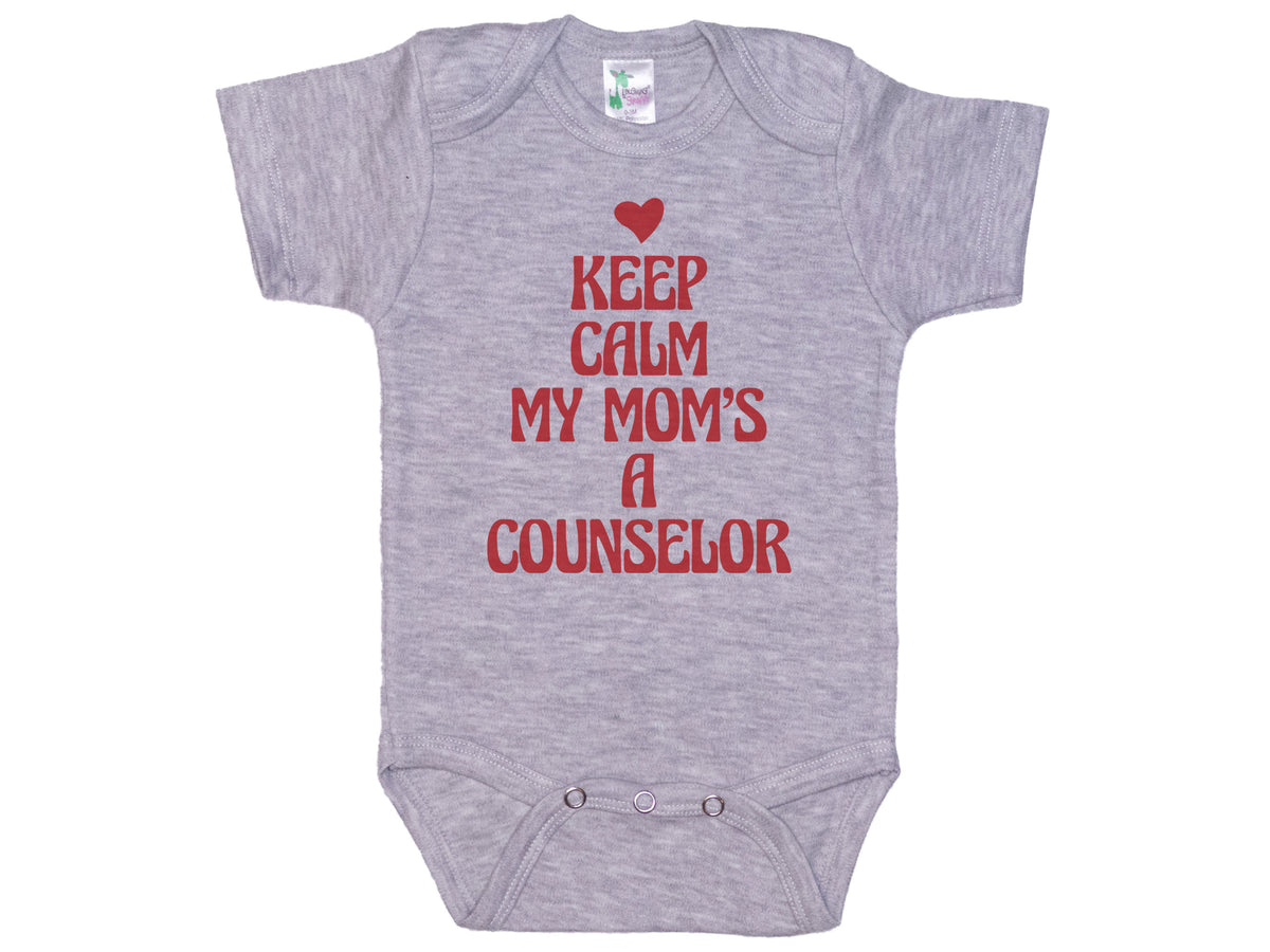 Keep Calm My Mom's A Counselor Onesie®