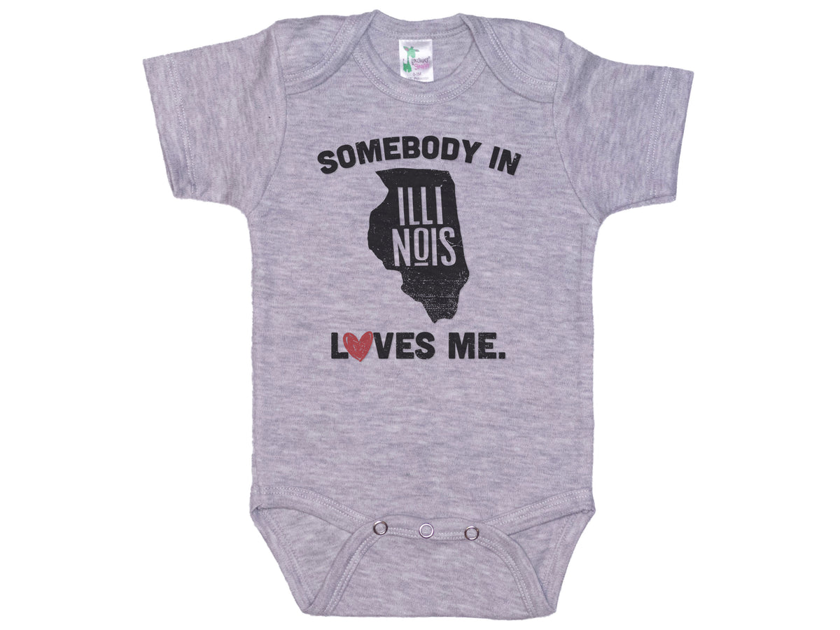 Somebody In Illinois Loves Me Onesie®