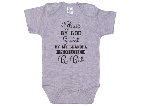 Blessed By God Spoiled By Grandpa Onesie®