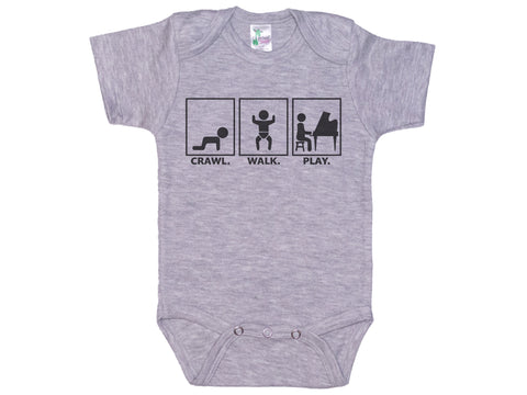 Crawl Walk Play Onesie® (Piano)