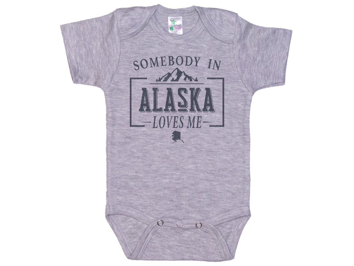 Somebody In Alaska Loves Me Onesie®